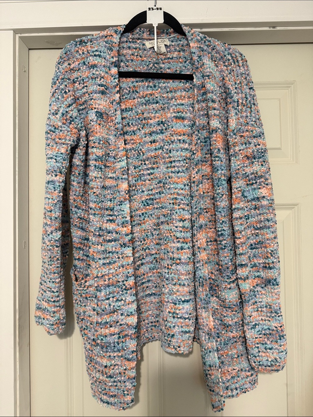 Rachel Zoe Pastel Multicolor Open-Front Cardigan